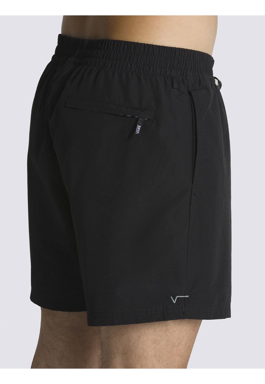 Traje De Baño Primary Solid Elasti Negro Hombre-4