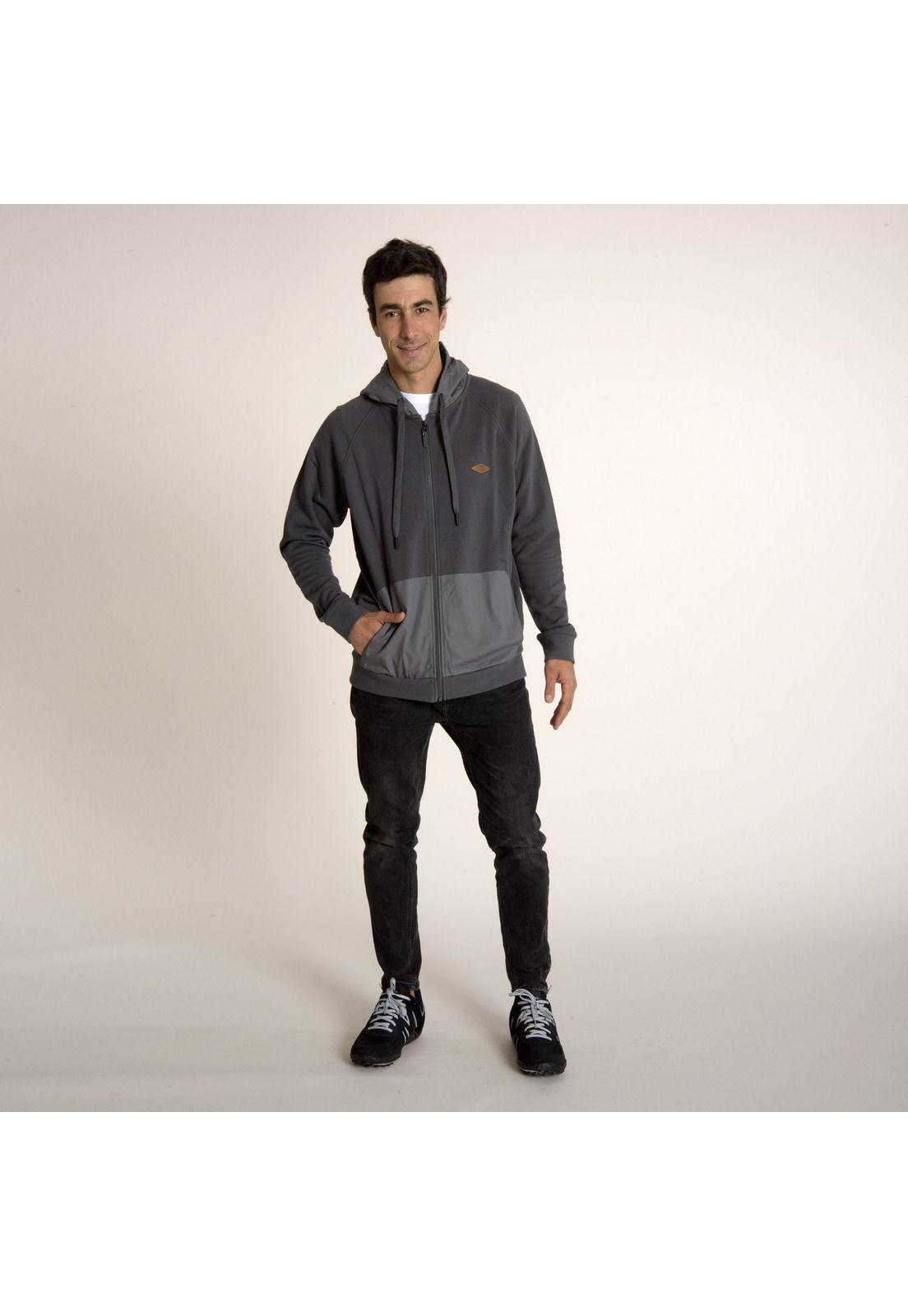 Poleron Hombre M Duck Fz Swearshirt Grafíto-4