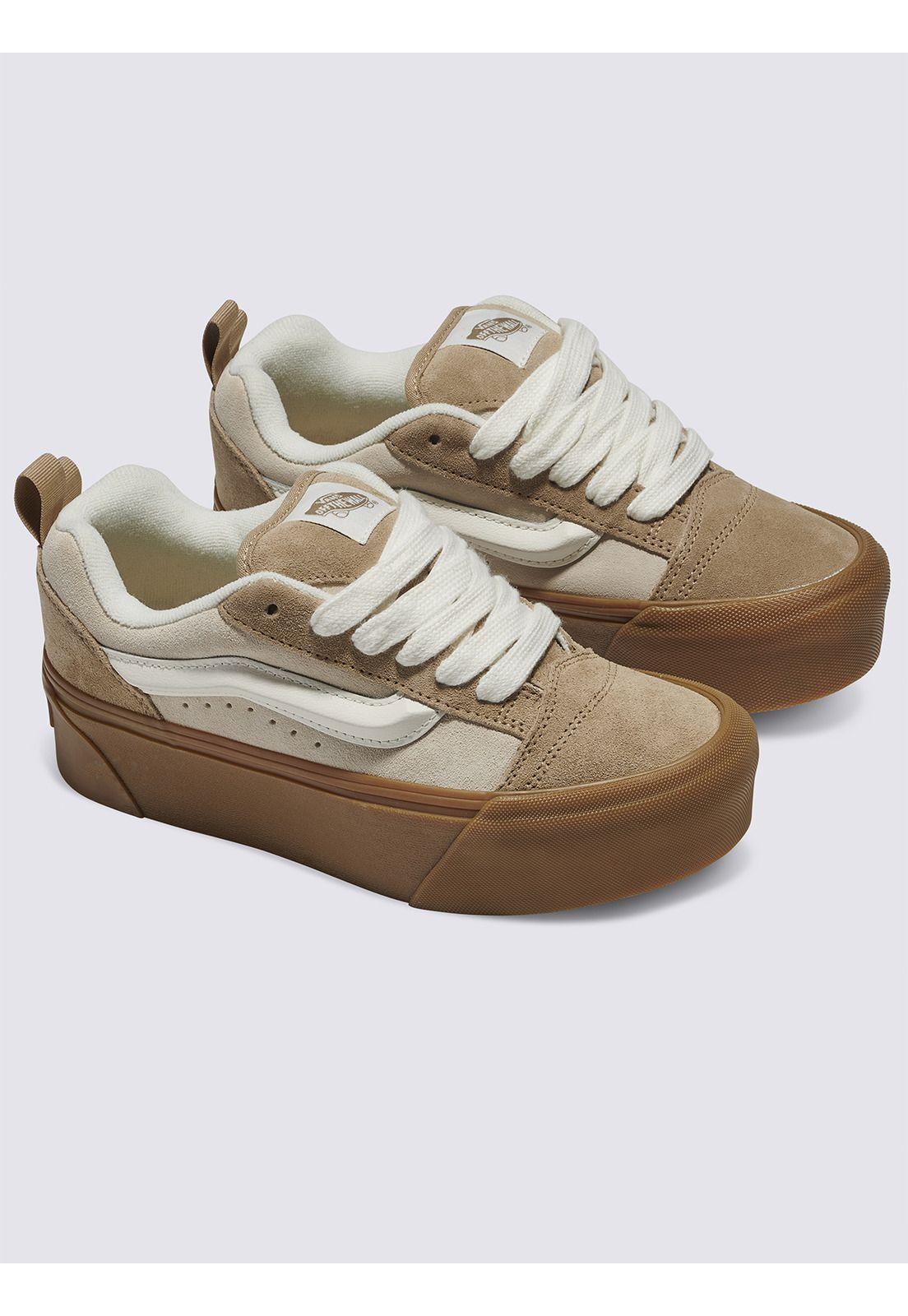 Zapatilla Urbana Mujer Knu Stack Beige-0
