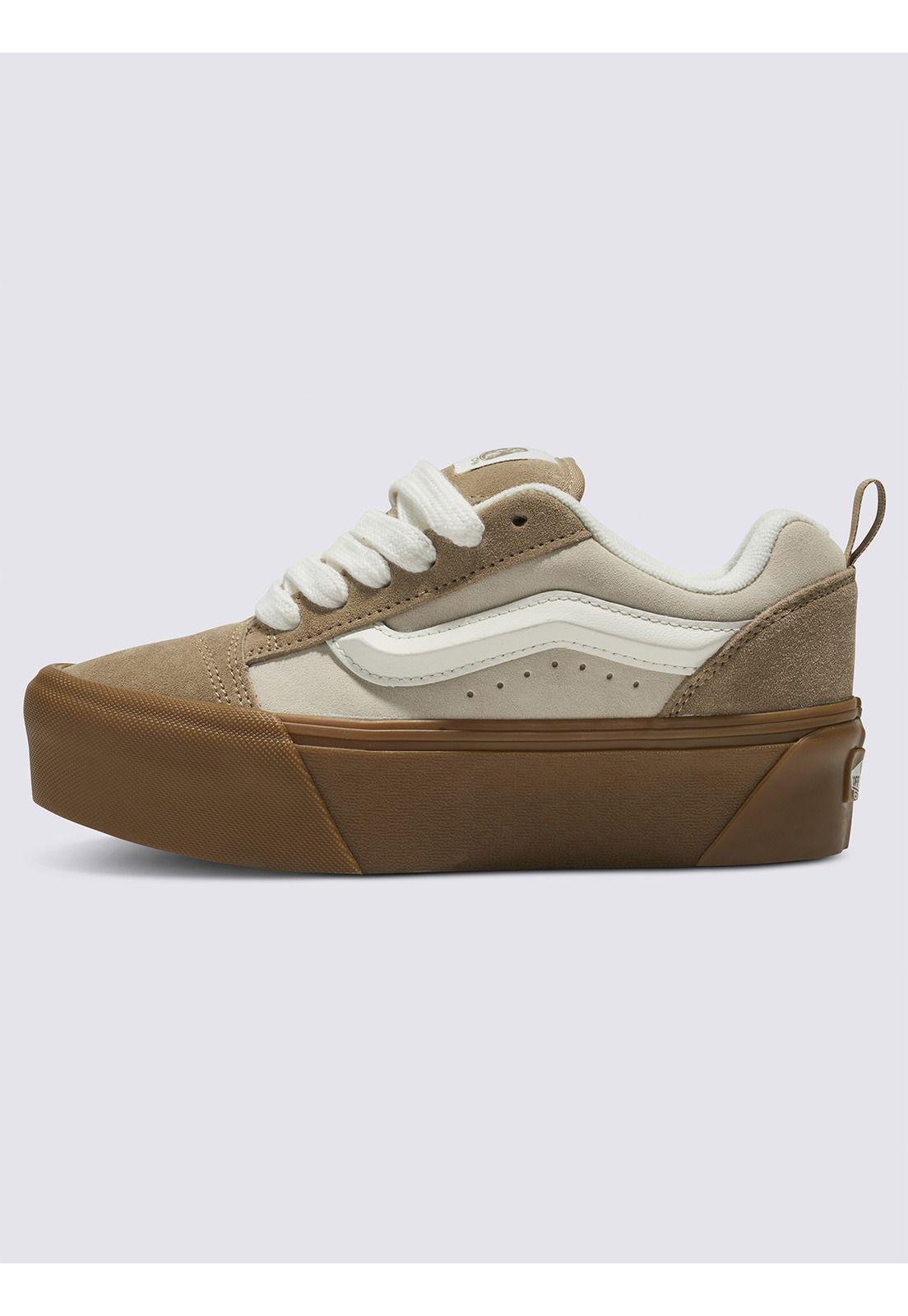 Zapatilla Urbana Mujer Knu Stack Beige-4