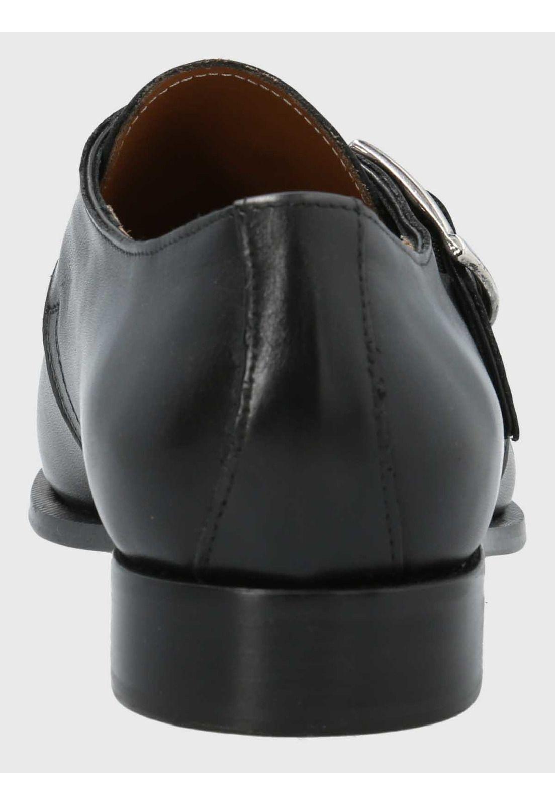 Zapato Italiano Hombre Cuero Ferra Negro-6
