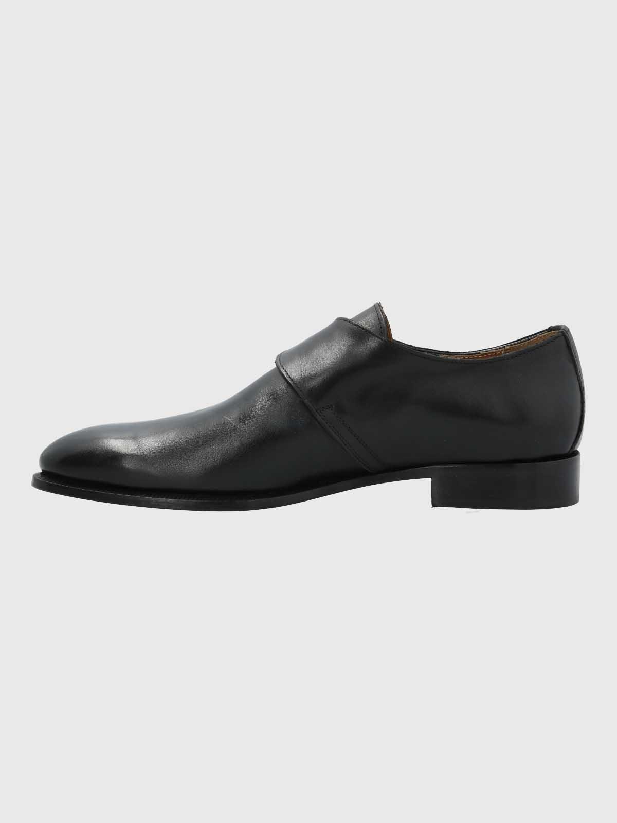 Zapato Italiano Hombre Cuero Ferra Negro-5