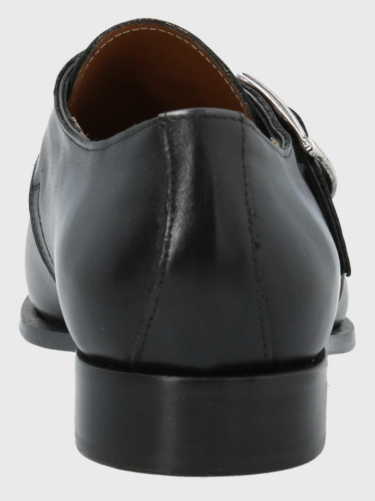 Zapato Italiano Hombre Cuero Ferra Negro-6