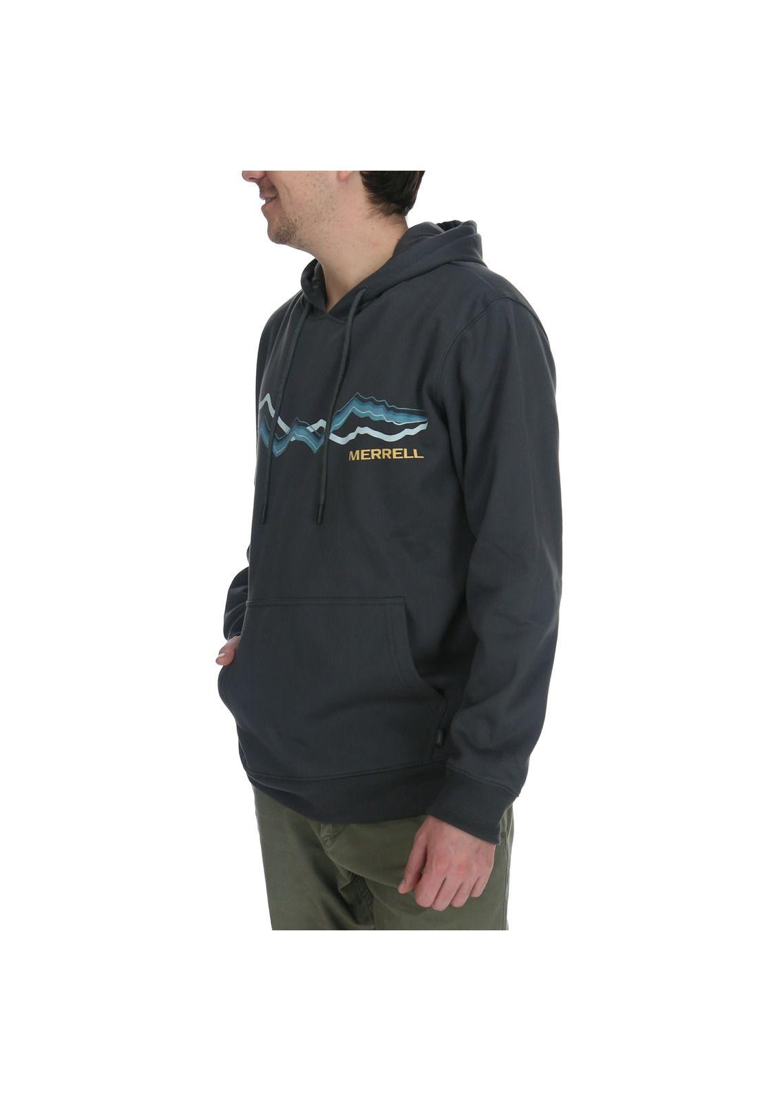 Polerón Hombre Peaks Hoodie Gris-1