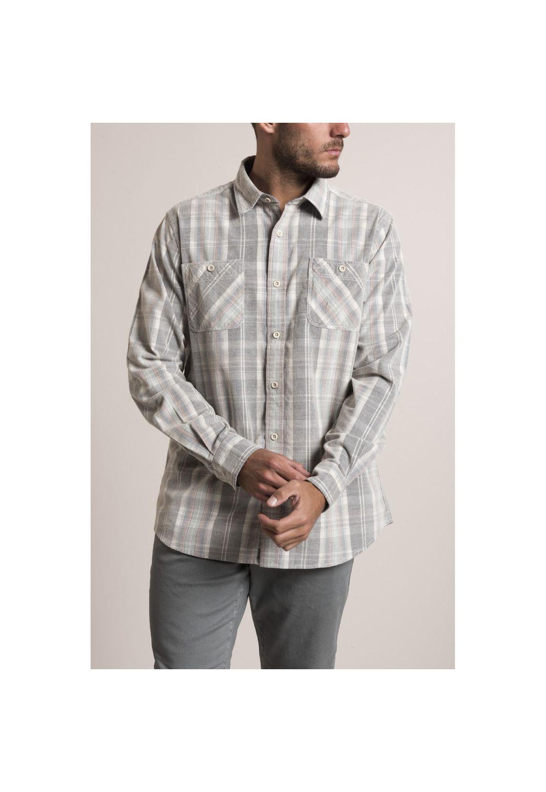 Camisa Cord Tartan Rockford Azul-1