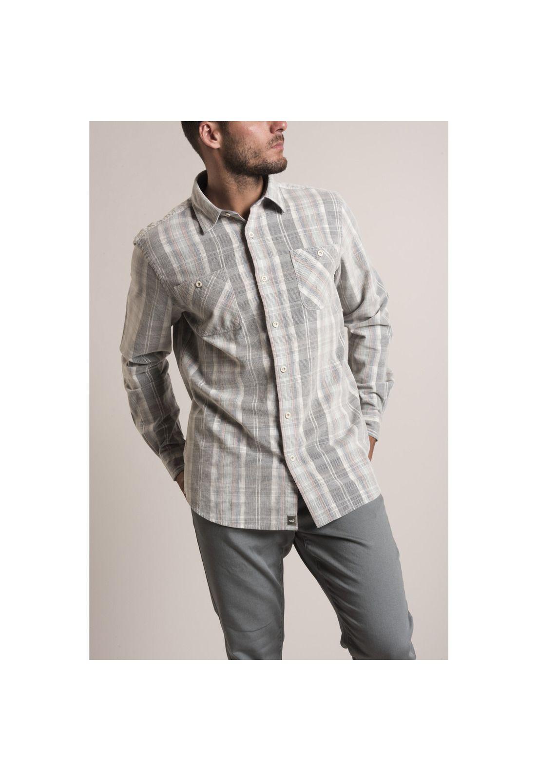 Camisa Cord Tartan Rockford Azul-2