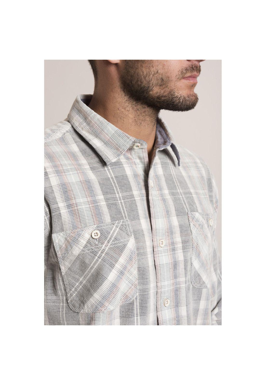 Camisa Cord Tartan Rockford Azul-4