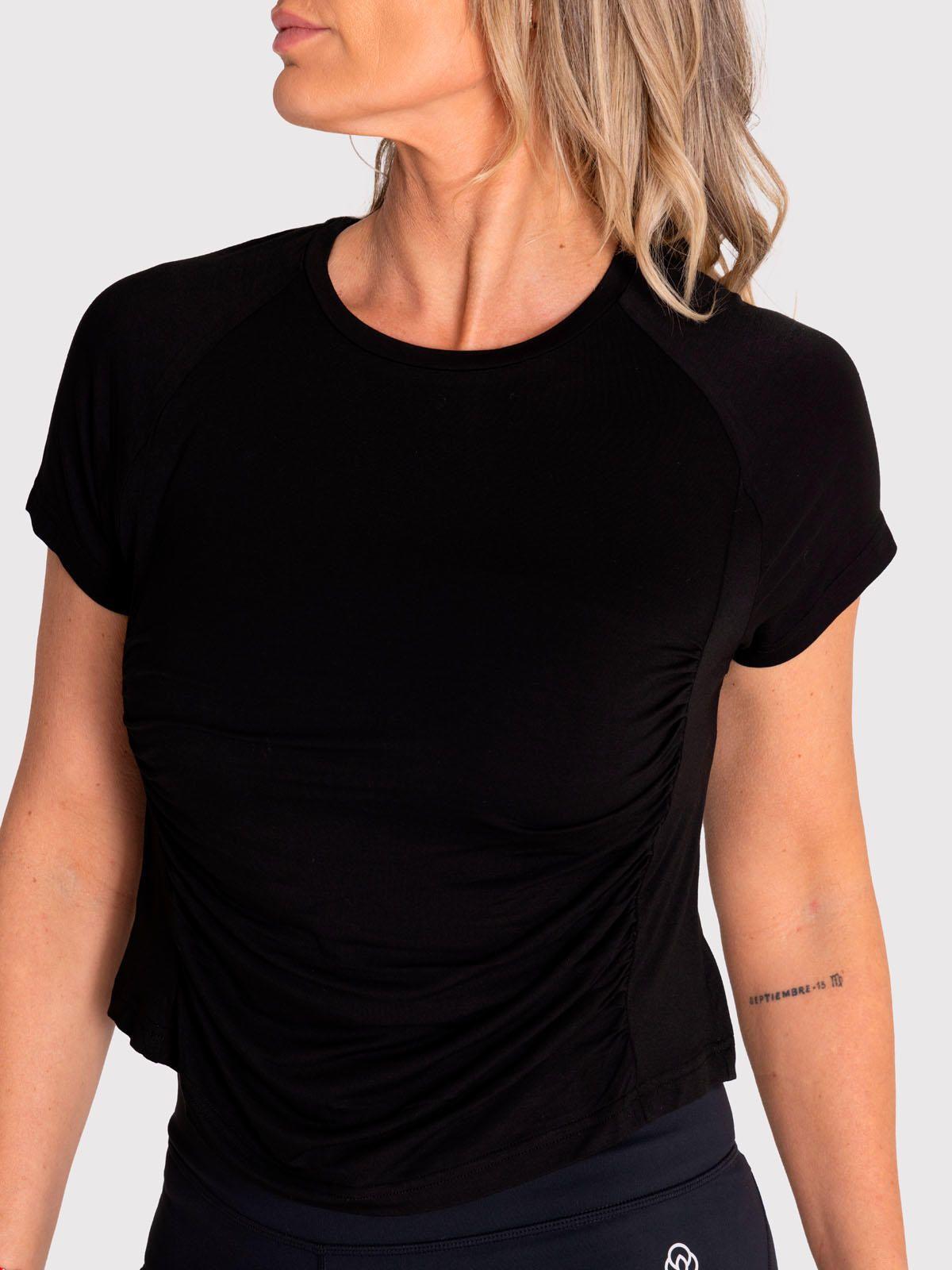 Polera deportiva Mujer Soft T-Shirt Negra-3