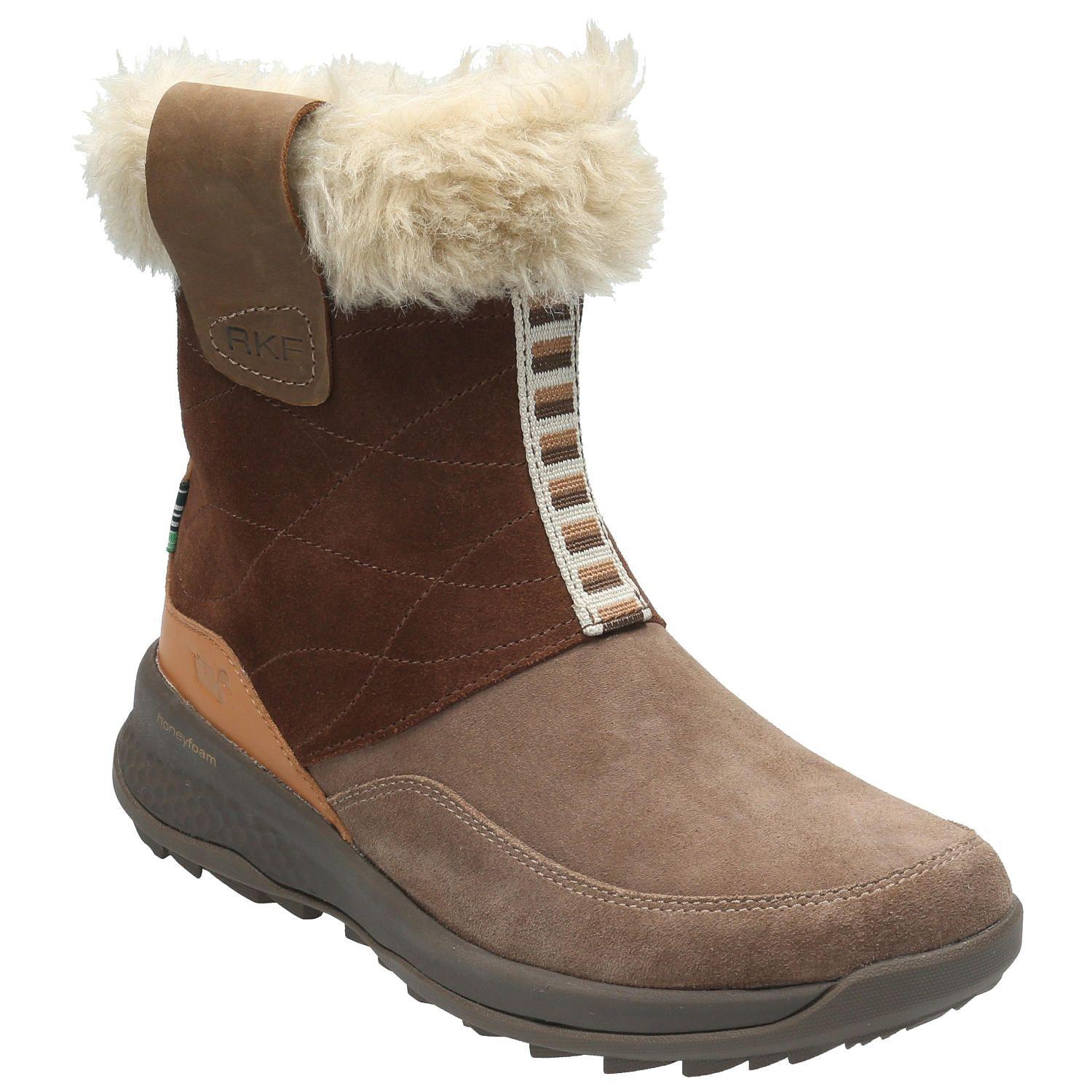 Botín Cuero Mujer Belukha Café Oscuro-1