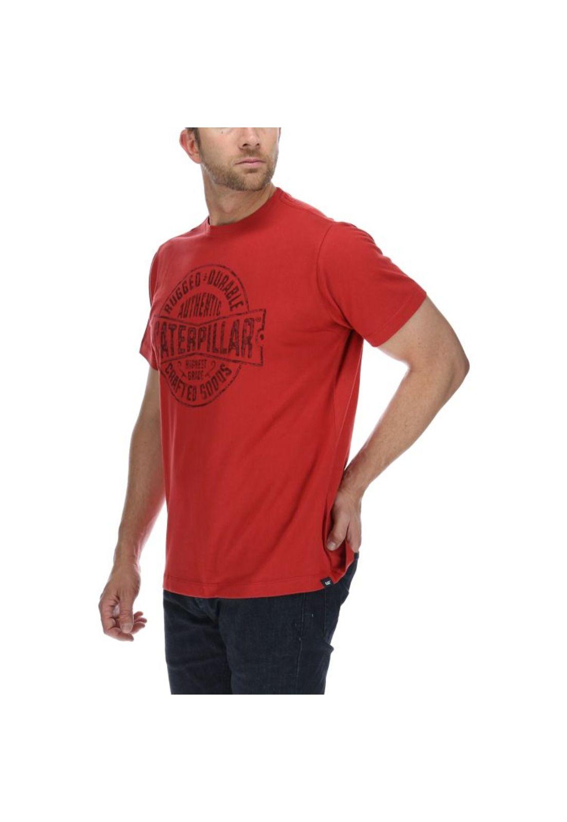 Polera Mc Hombre Rugged Craft Tee Rojo-1