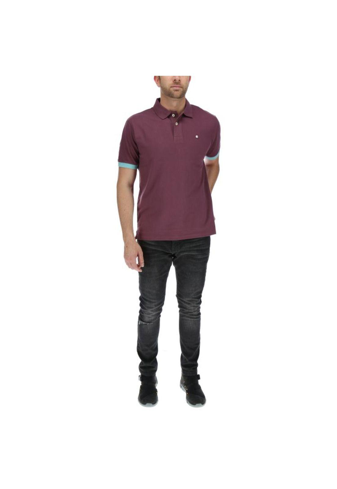 Polera Polo Hombre Code Polo Morado-4