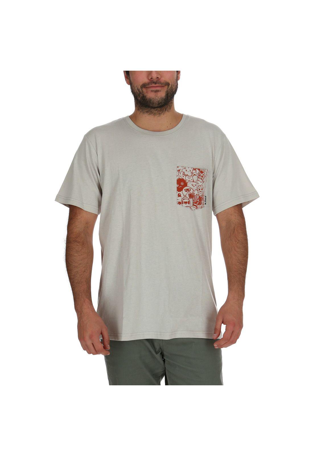 Polera M/C Hombre Pattern Ss Crema-0