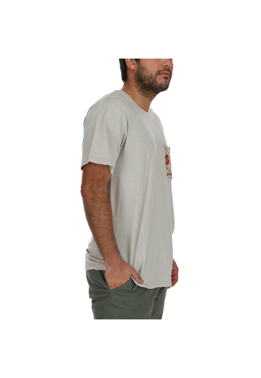 Polera M/C Hombre Pattern Ss Crema-3