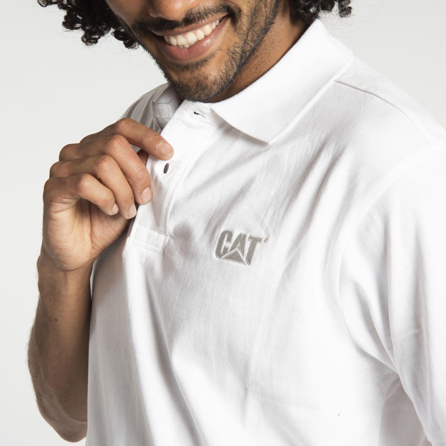 Polera Polo Hombre Fdtn Jersey Knit Pol Blanco-3