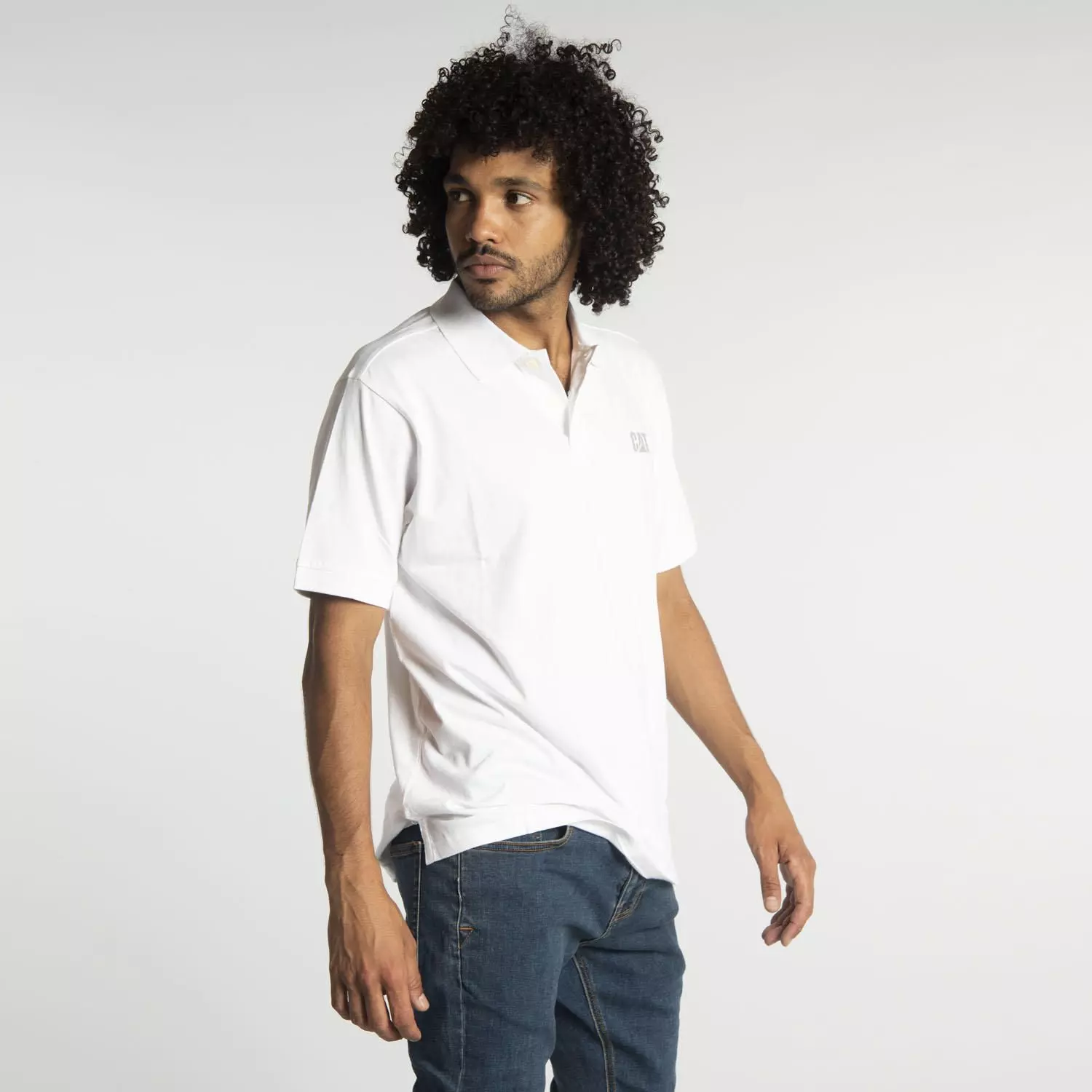 Polera Polo Hombre Fdtn Jersey Knit Pol Blanco-1