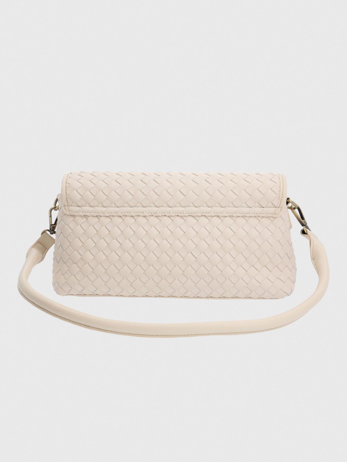 Cartera Ecocuero Mujer Brass Bag Blanco-2