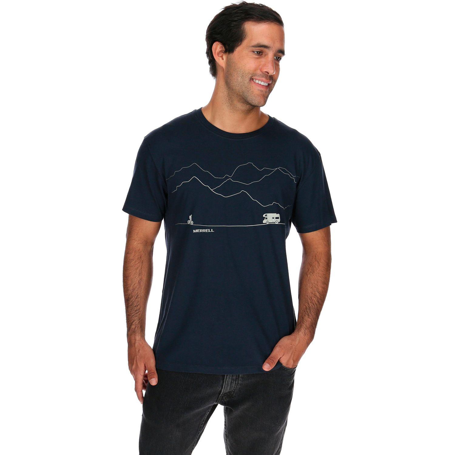 Polera Hombre Road Tee Azul-0