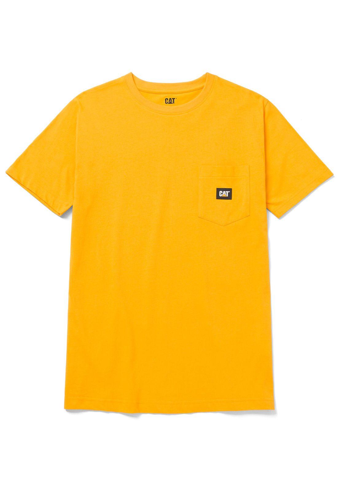 Polera Manga Corta Hombre Label Pocket S/SAmarillo-0