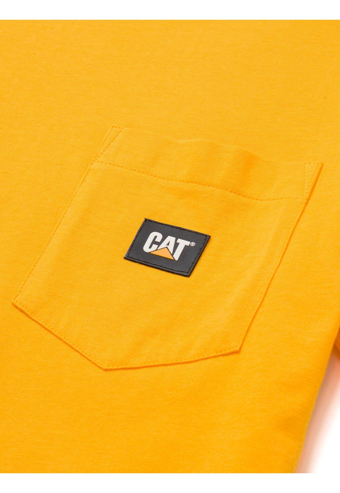 Polera Manga Corta Hombre Label Pocket S/SAmarillo-1