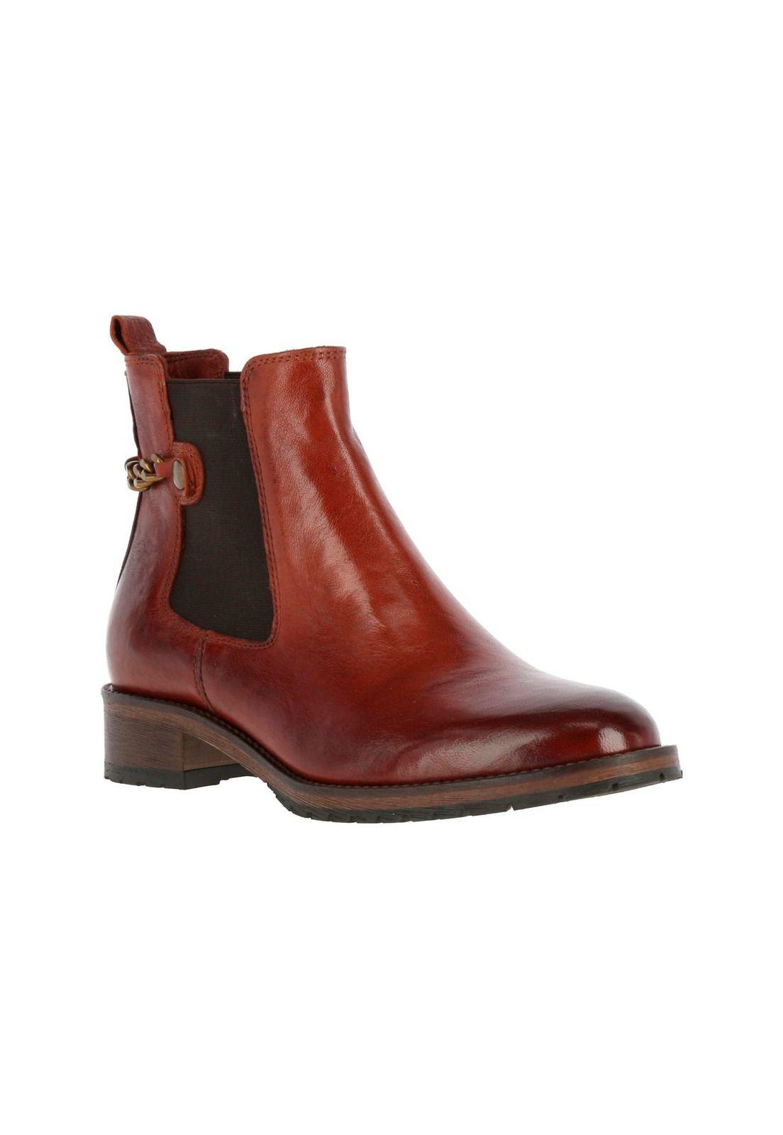 Botin Cuero Capri Cognac-0