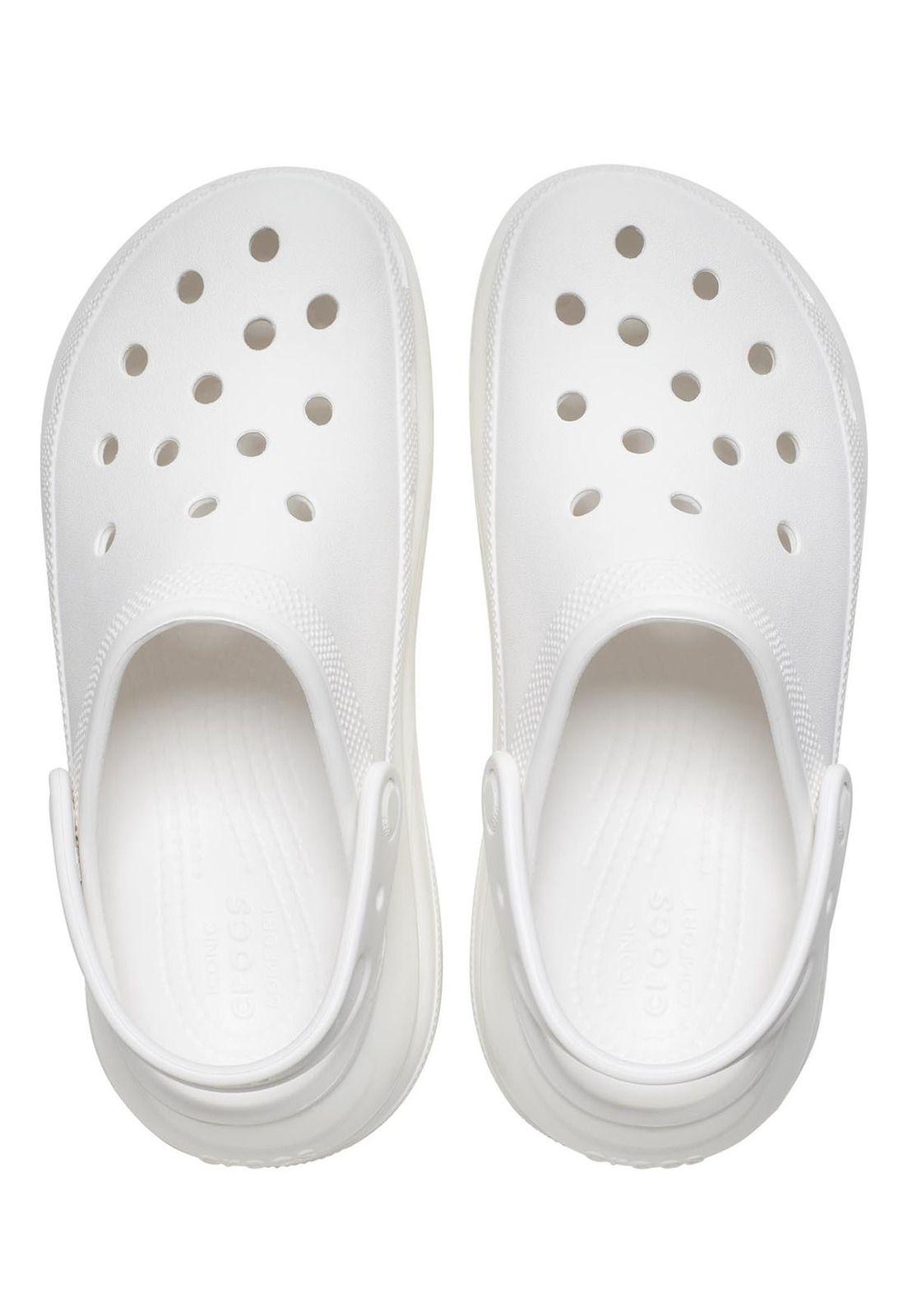 Zueco Crocs Mujer Mega Crush Clog Blanco-4
