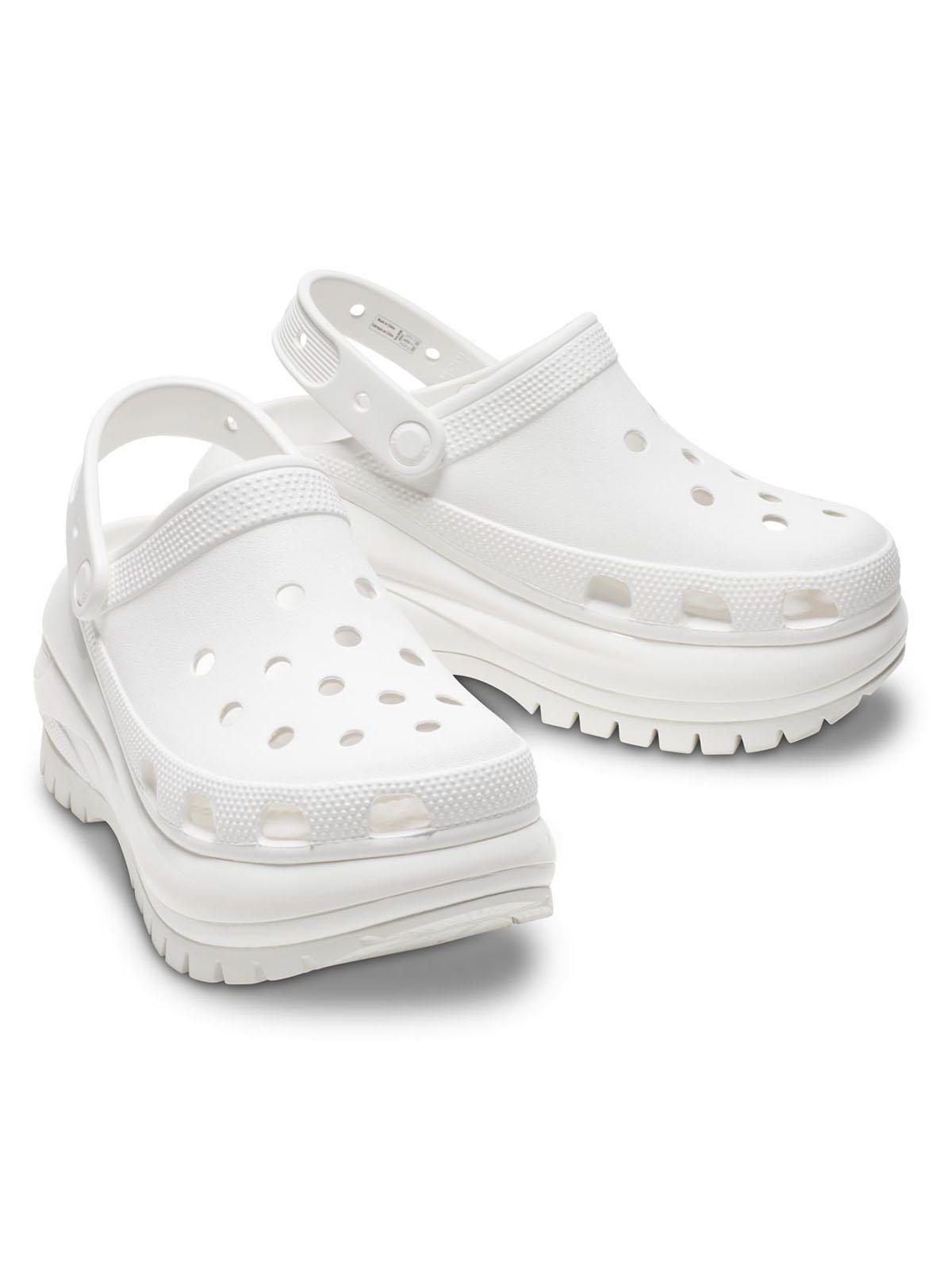 Zueco Crocs Mujer Mega Crush Clog Blanco-3