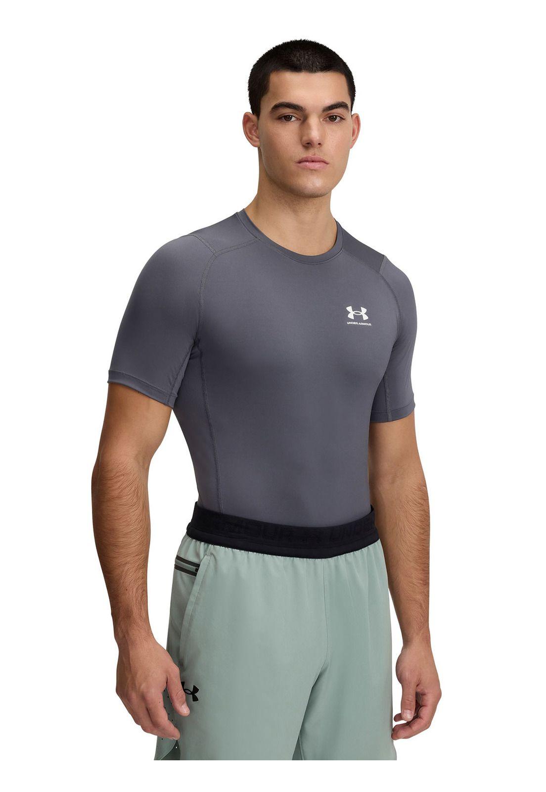 Primera Capa Mnga Crta Heatgear Hmbre Gris-0