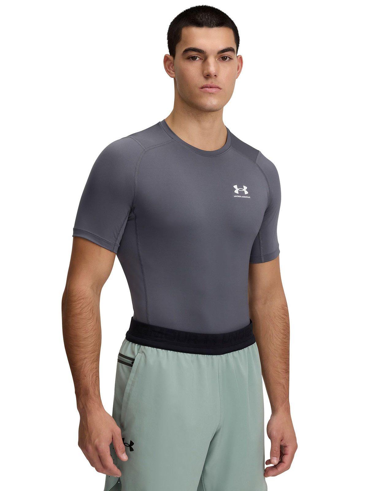 Primera Capa Mnga Crta Heatgear Hmbre Gris-0