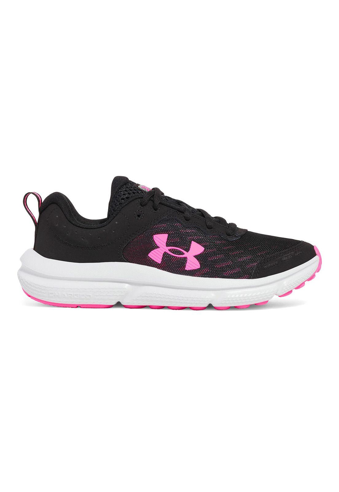 Zapatillas run Assert 10 para niñas negro-0