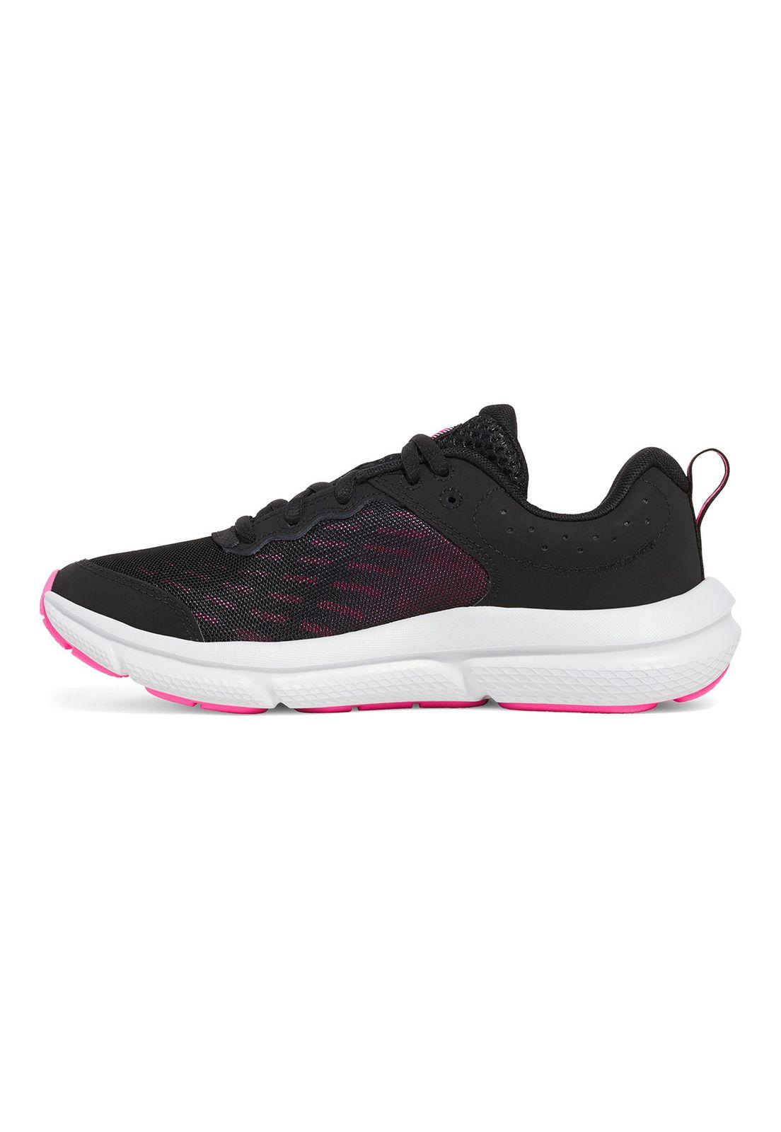 Zapatillas run Assert 10 para niñas negro-1