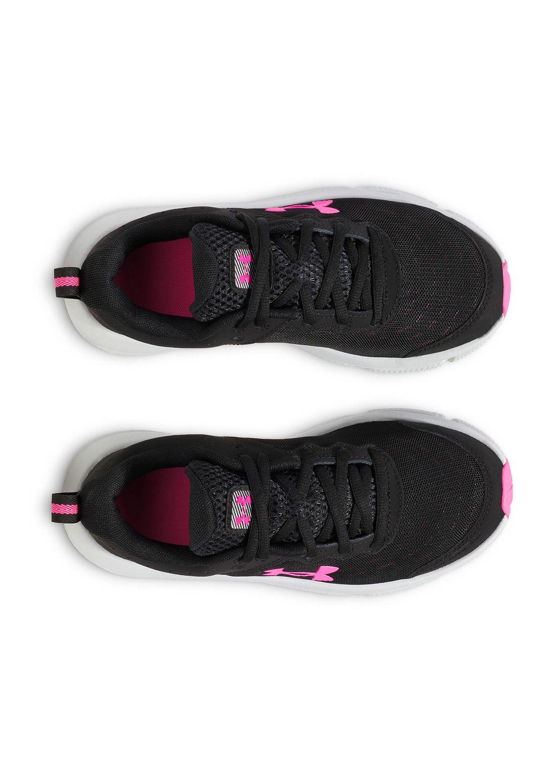 Zapatillas run Assert 10 para niñas negro-4