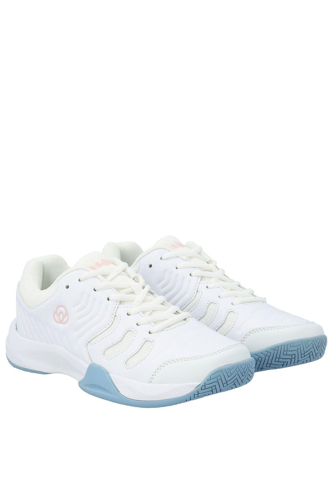 Zapatilla de Pádel Mujer Court Blanco c/ Azul-7