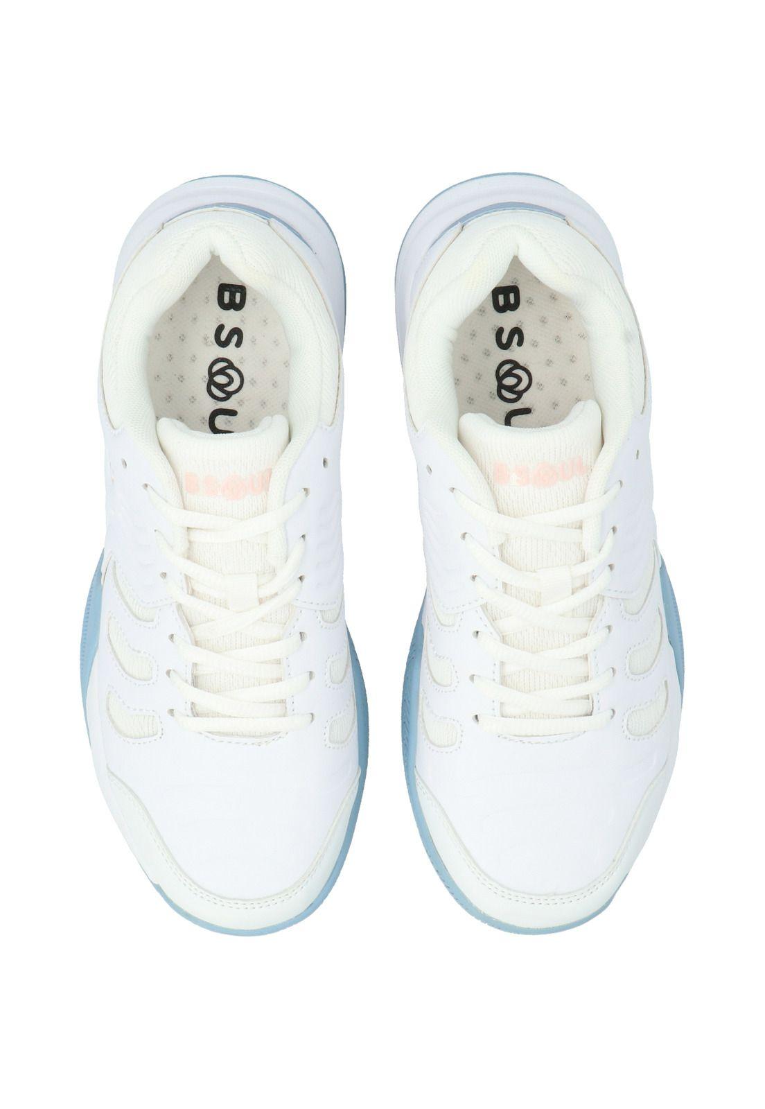 Zapatilla de Pádel Mujer Court Blanco c/ Azul-8