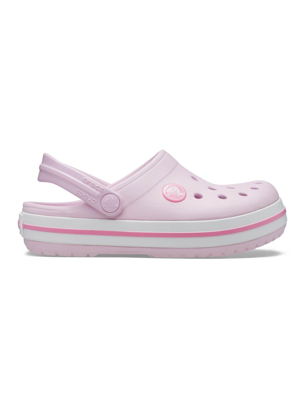 Zueco Niñas Pequeñas Crocband Clog Rosa-0