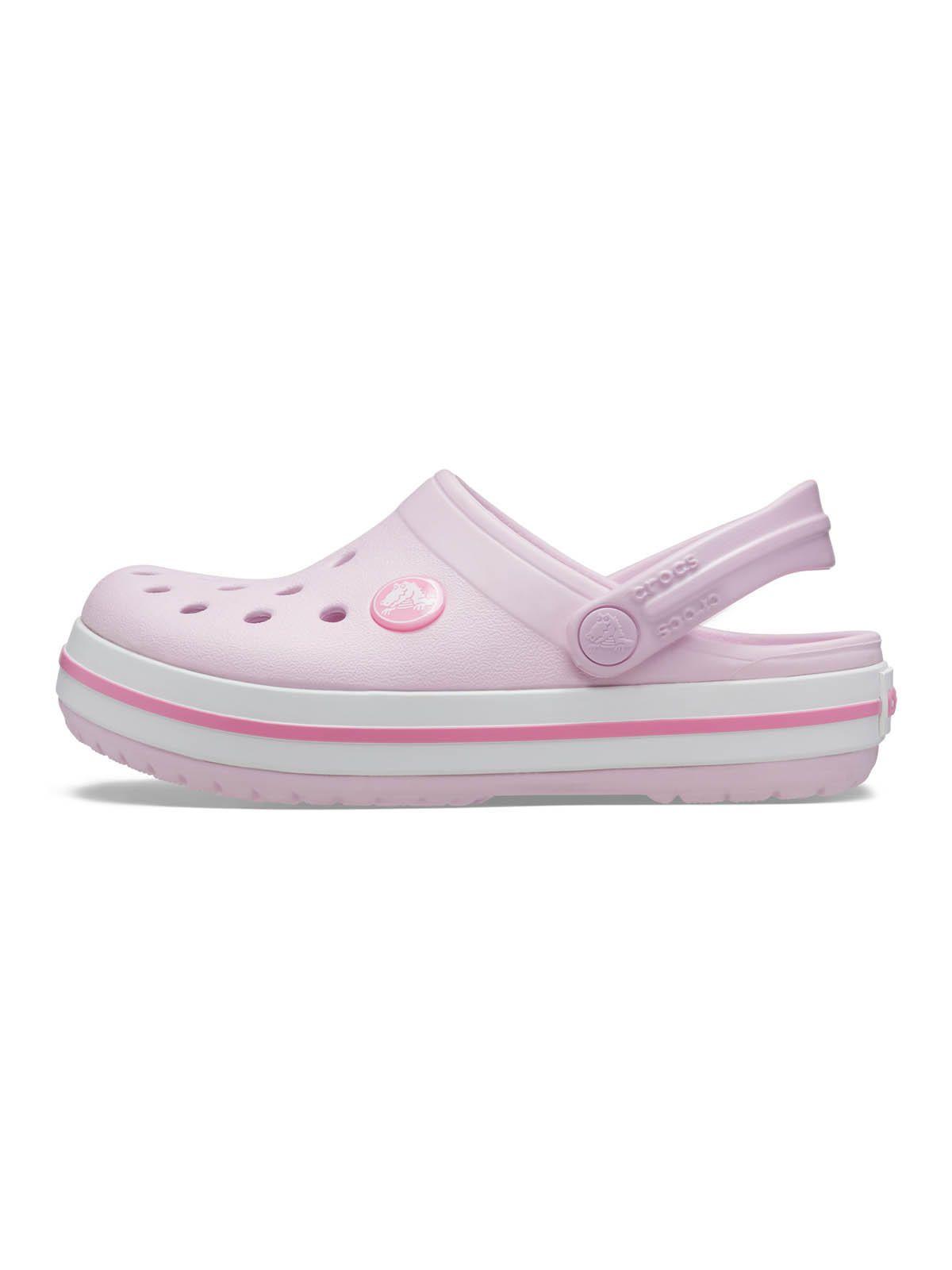 Zueco Niñas Pequeñas Crocband Clog Rosa-1