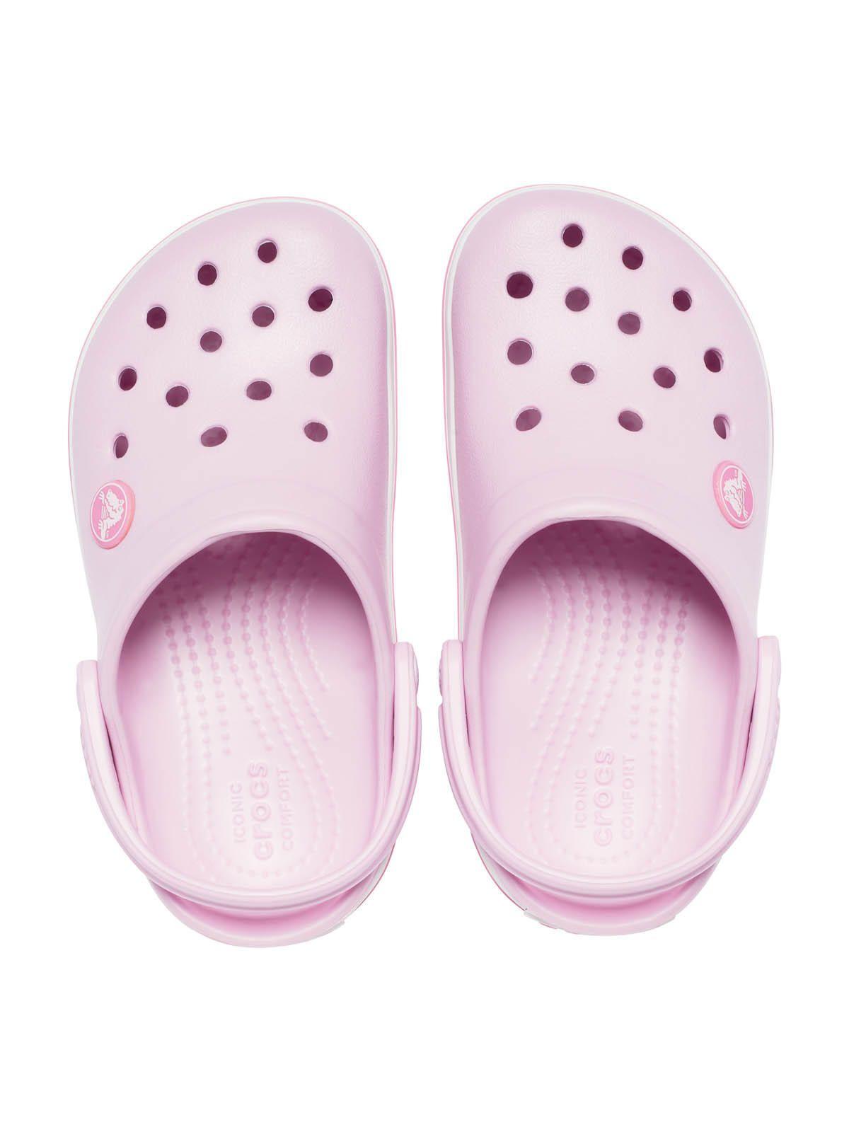 Zueco Niñas Pequeñas Crocband Clog Rosa-4