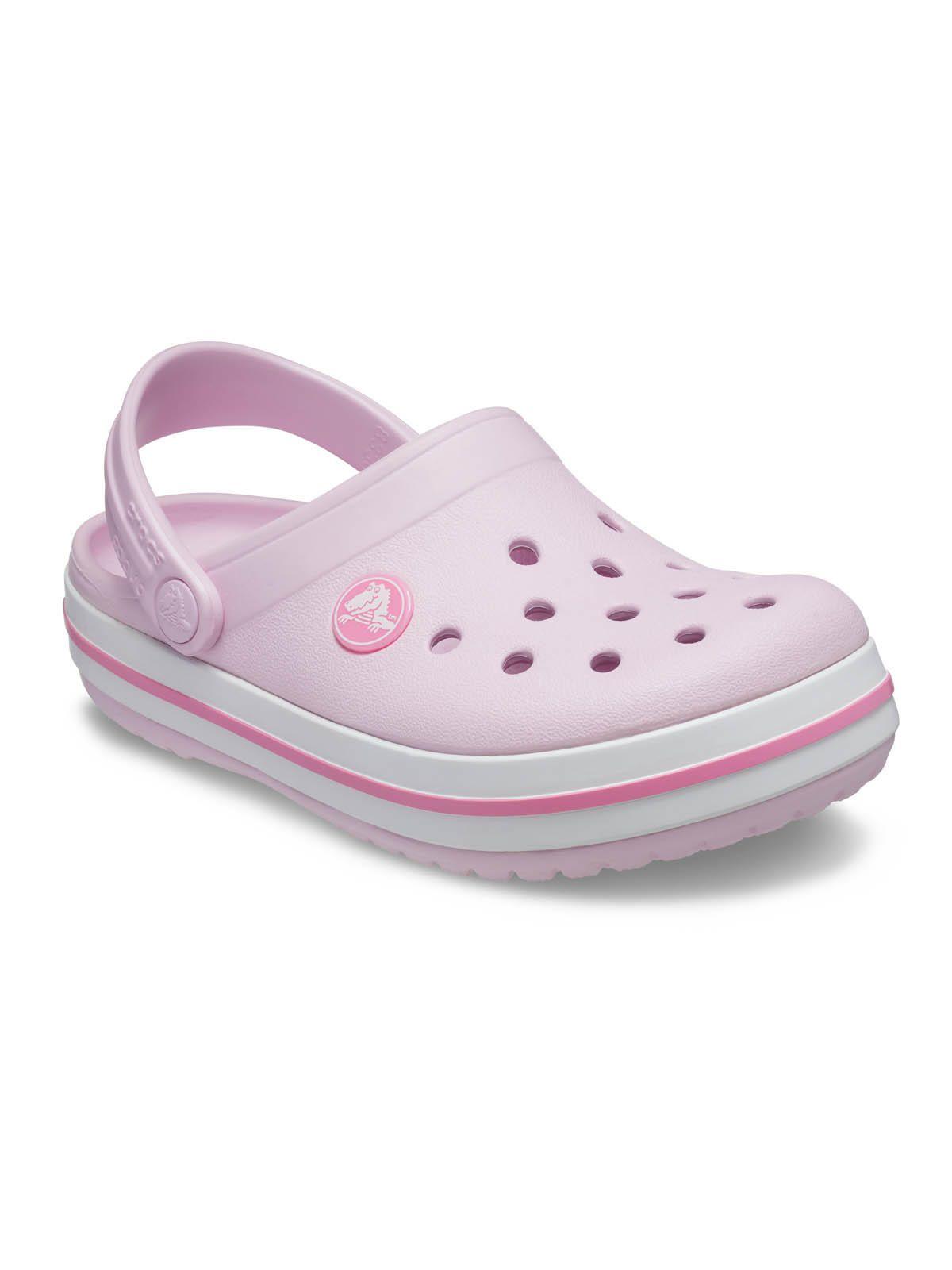 Zueco Niñas Pequeñas Crocband Clog Rosa-6