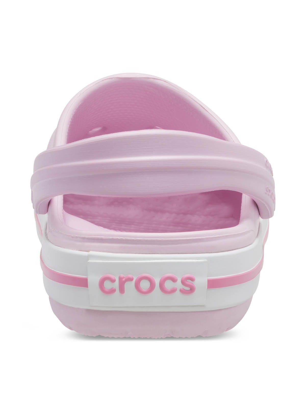 Zueco Niñas Pequeñas Crocband Clog Rosa-7
