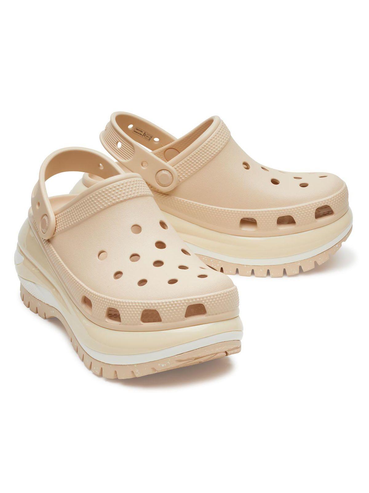 Zueco Crocs Mujer Mega Crush Clog Beige Pastel-3
