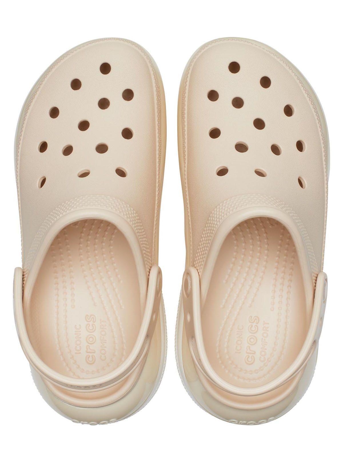 Zueco Crocs Mujer Mega Crush Clog Beige Pastel-4