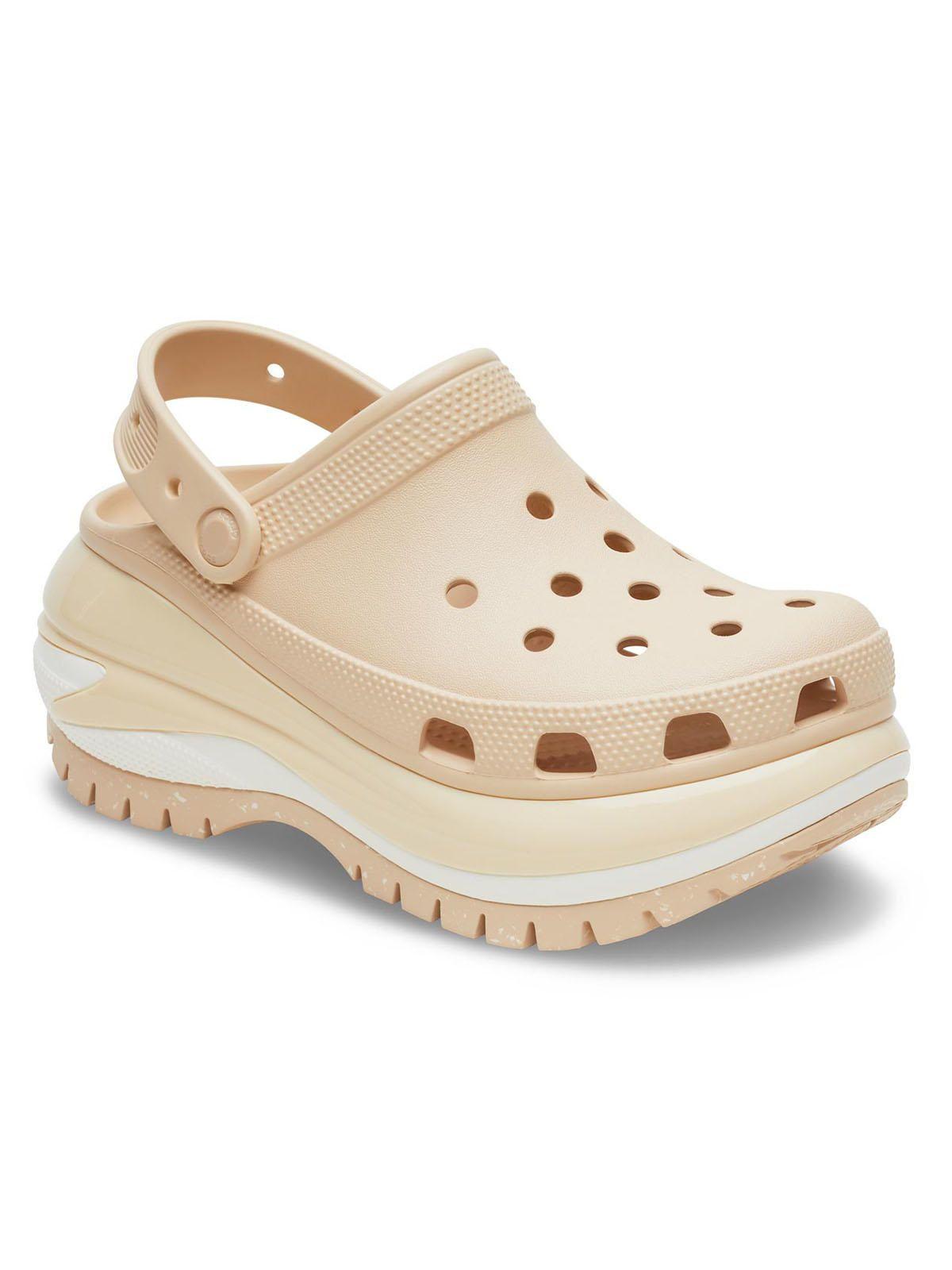 Zueco Crocs Mujer Mega Crush Clog Beige Pastel-6