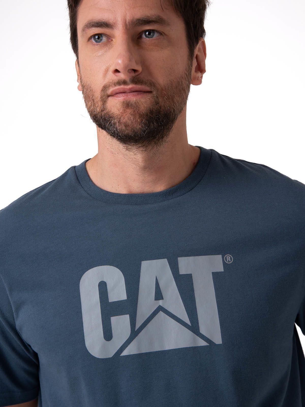 Polera Manga Corta Hombre Logo Azul-3