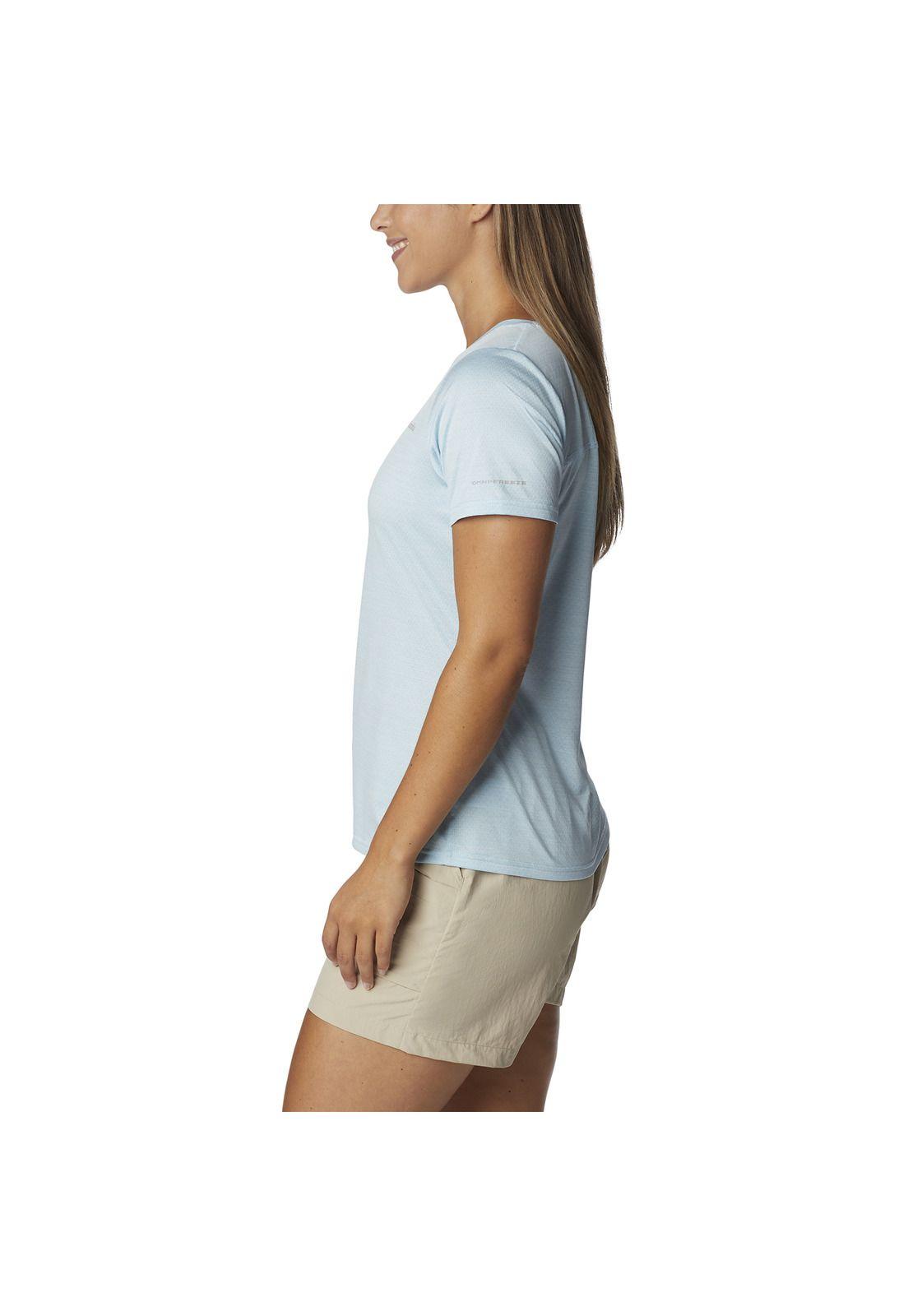Polera M/C Alpine Chill Zero Celeste Mujer-3