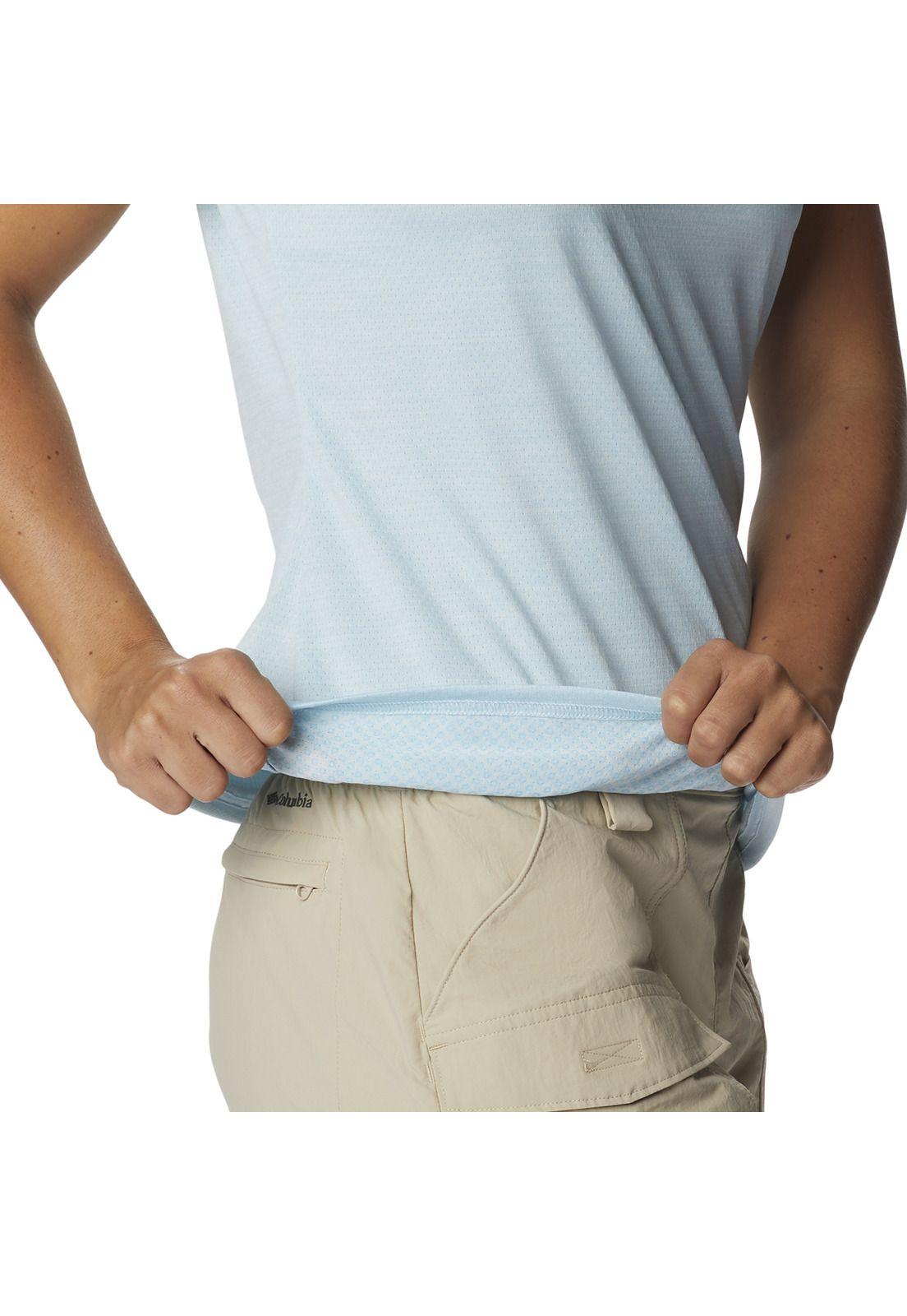 Polera M/C Alpine Chill Zero Celeste Mujer-4