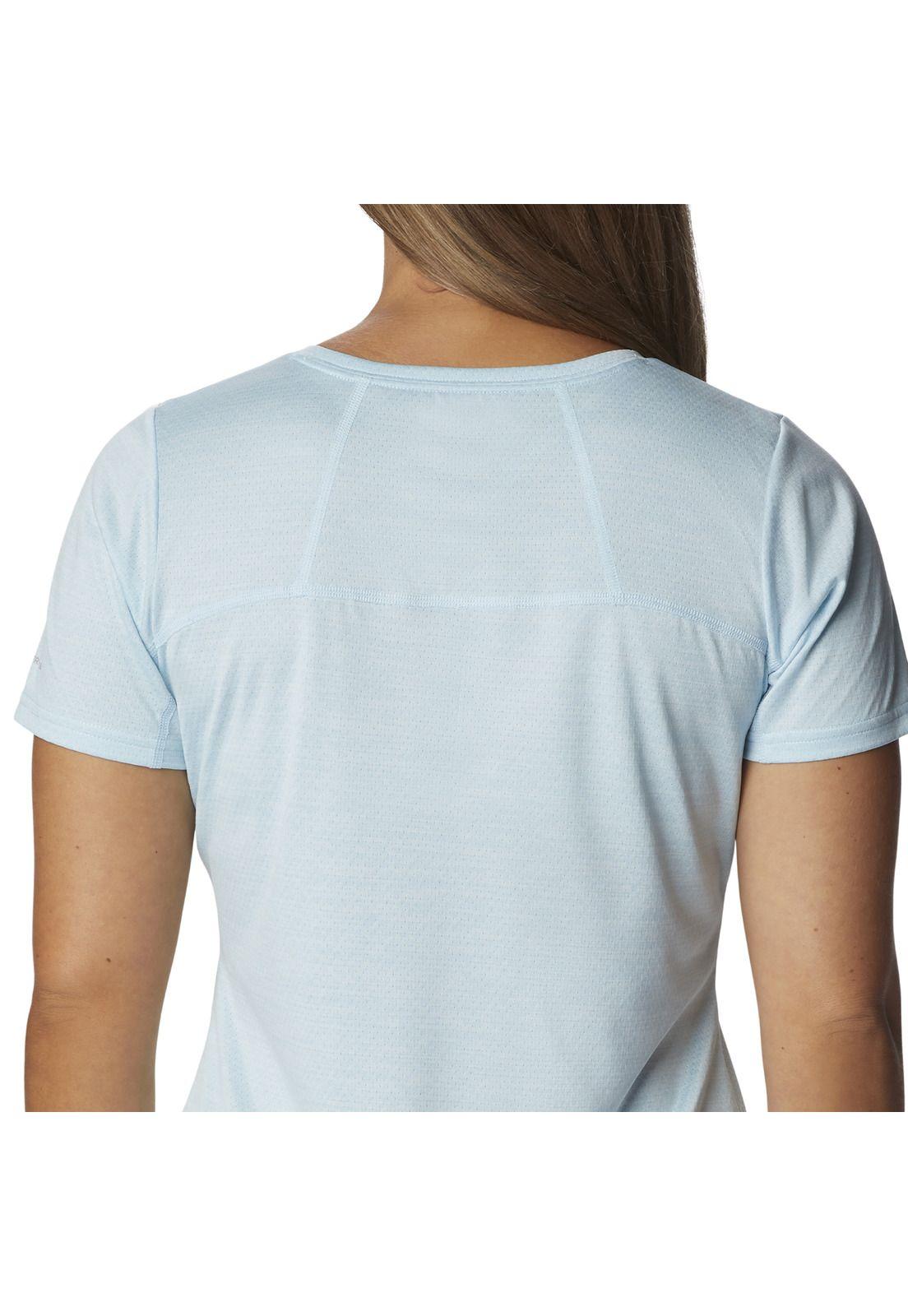 Polera M/C Alpine Chill Zero Celeste Mujer-5