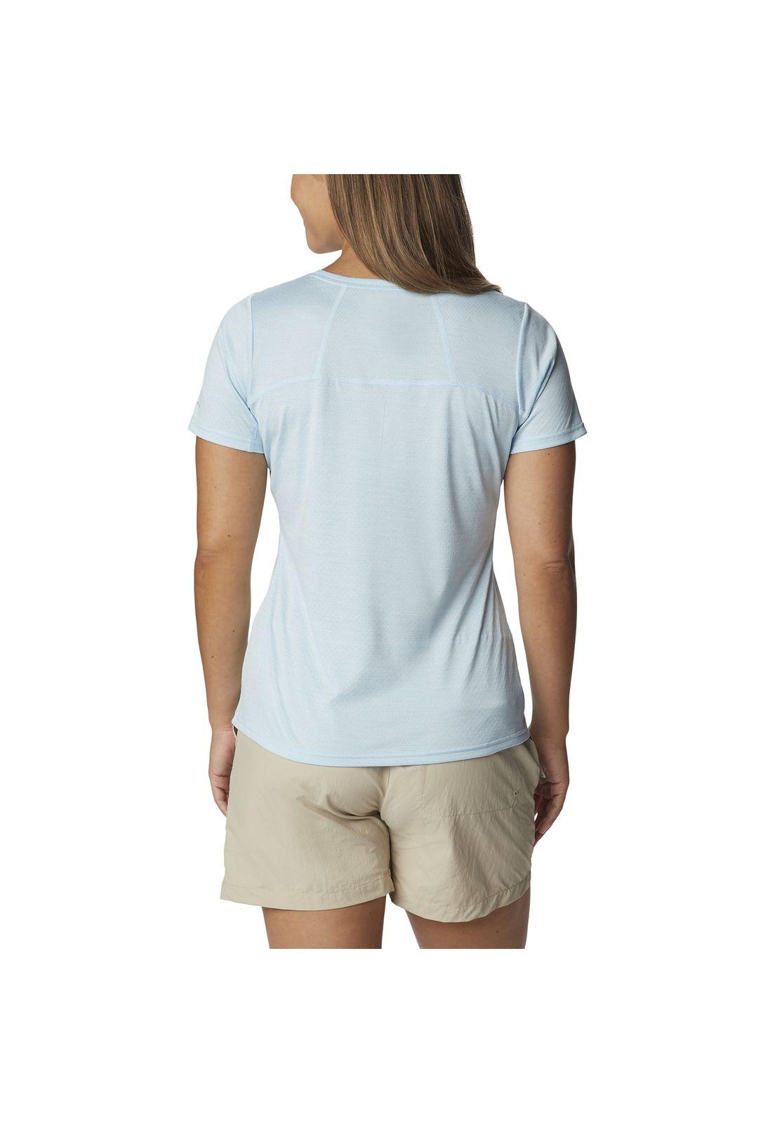 Polera M/C Alpine Chill Zero Celeste Mujer-6