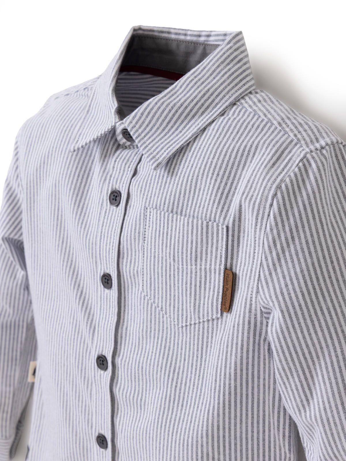 Camisa Manga Larga Niño Lumix Gris-3