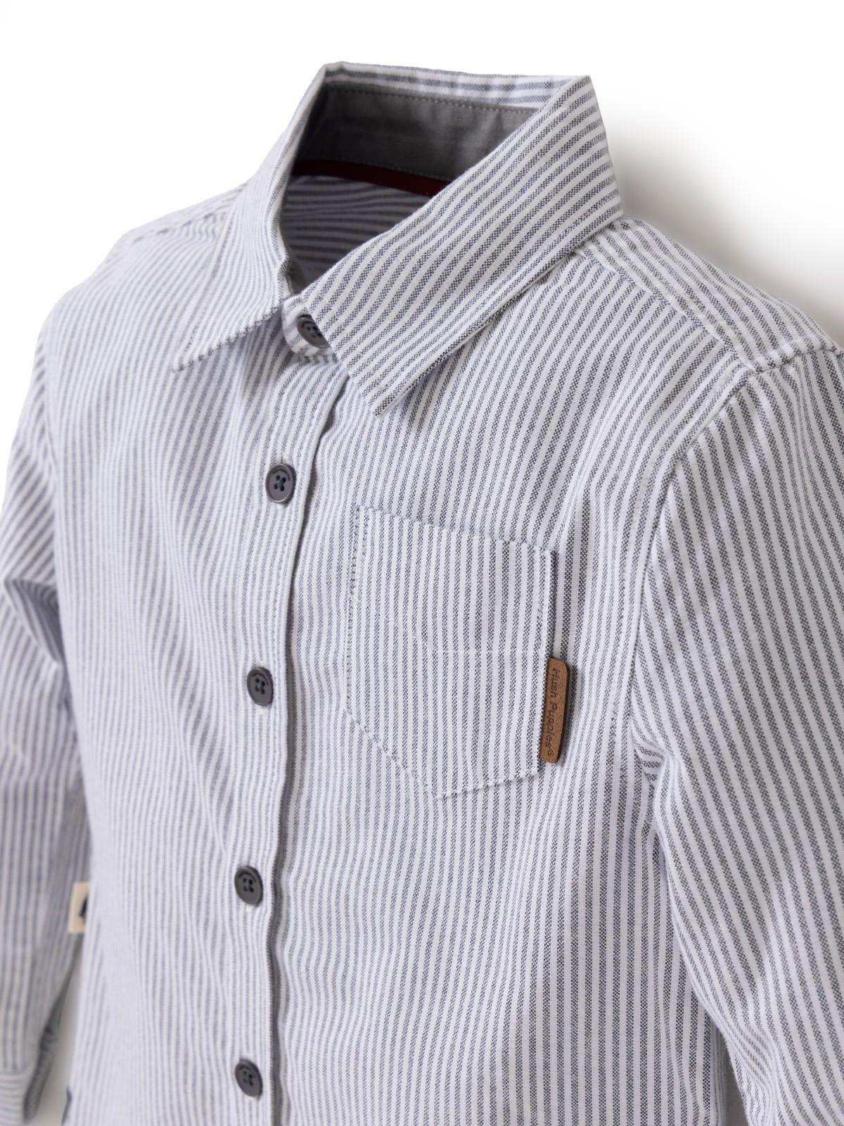 Camisa Manga Larga Niño Lumix Gris-3