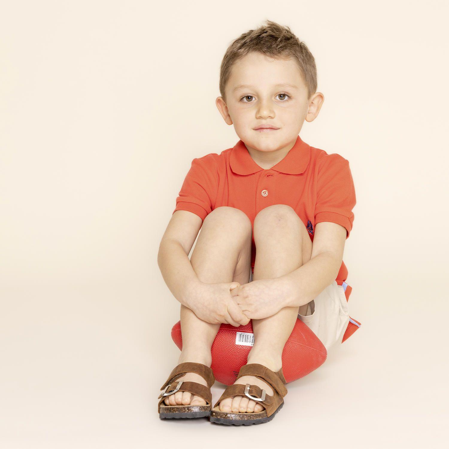 Sandalia Cuero Danny (29-35) Tan Niño-1