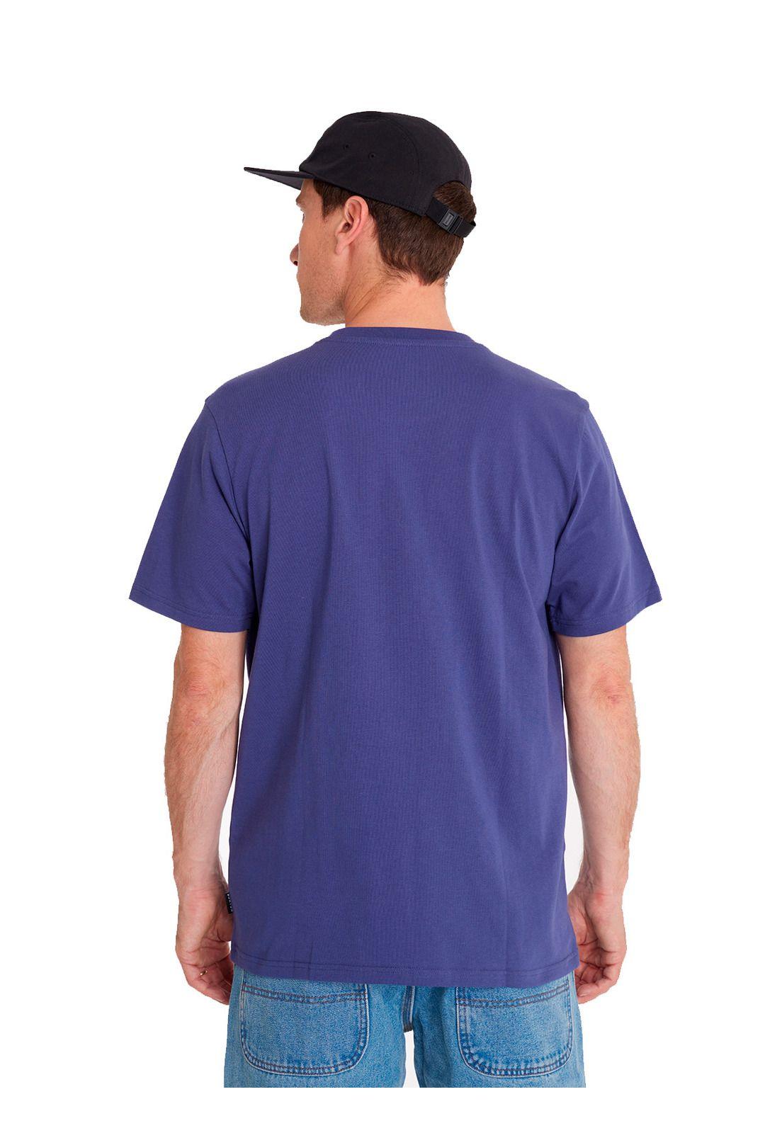 Polera manga corta Hombre Short Sl Azul-4